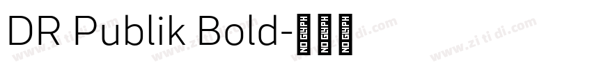 DR Publik Bold字体转换